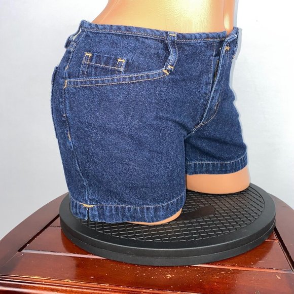 Y2K Vintage '00s No Boundaries Juniors 3 Denim Jean Shorts Actual W 26.5 x I 3 - Picture 2 of 12